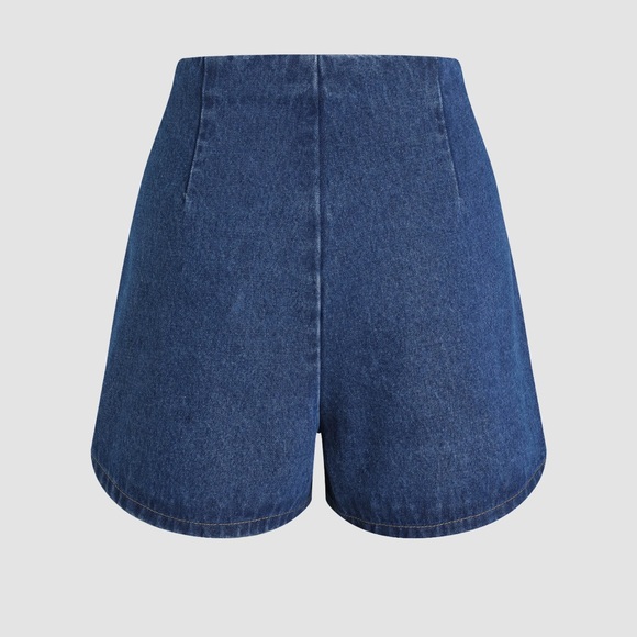 CIDER Denim Mid Waist Split Skort XL - Picture 5 of 6